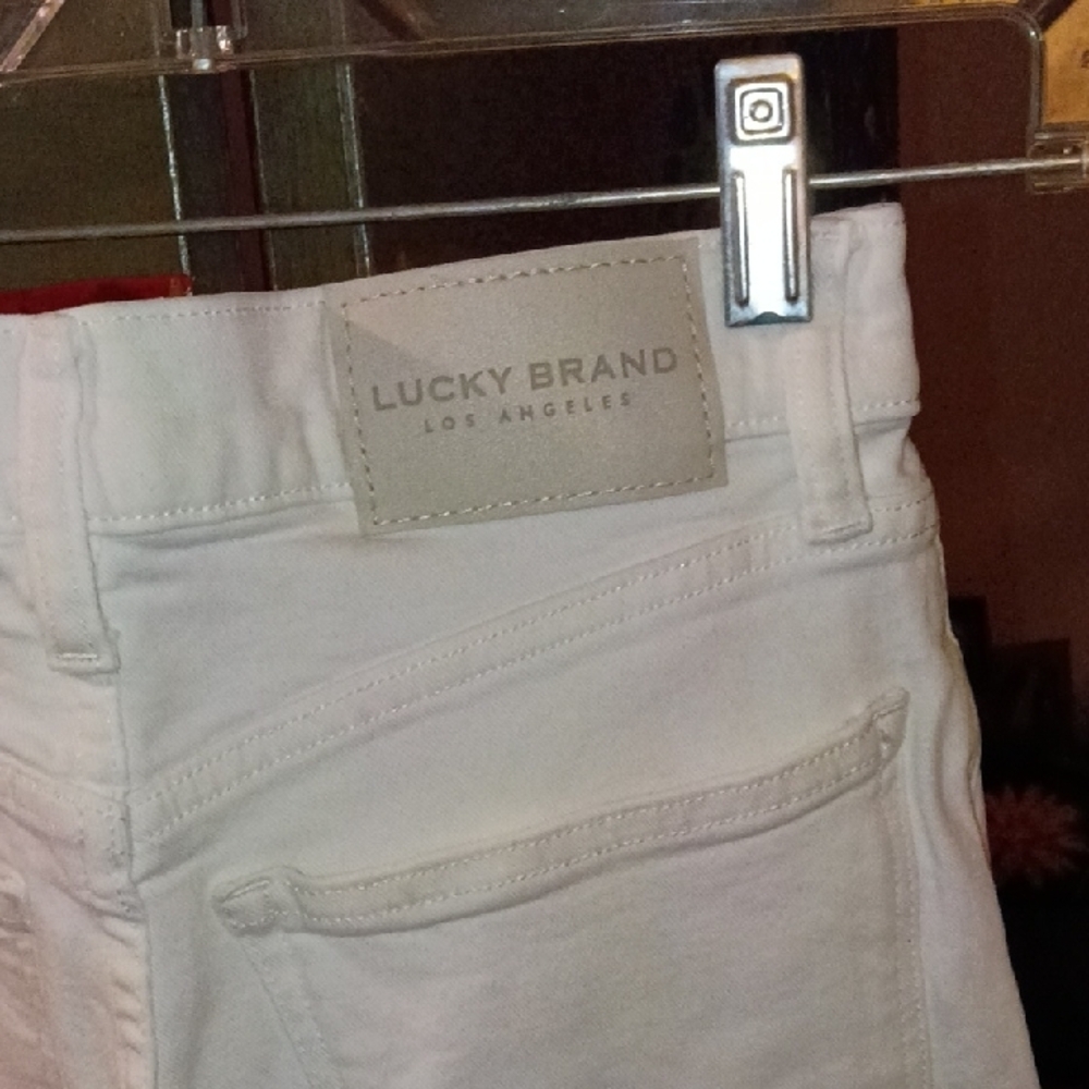 Lucky Brand High-Rise White Button-Fly Jeans - Picture 6 of 8